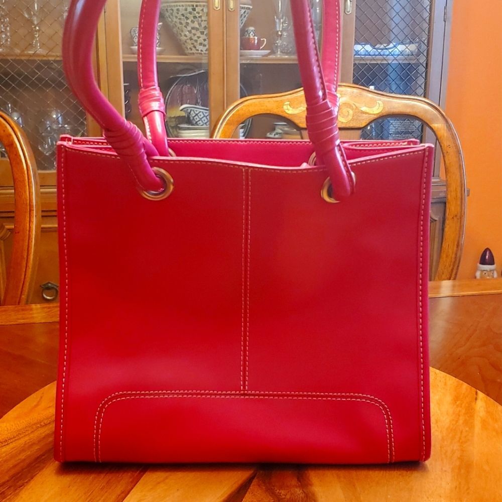 Black Rivet Leather Handbag
